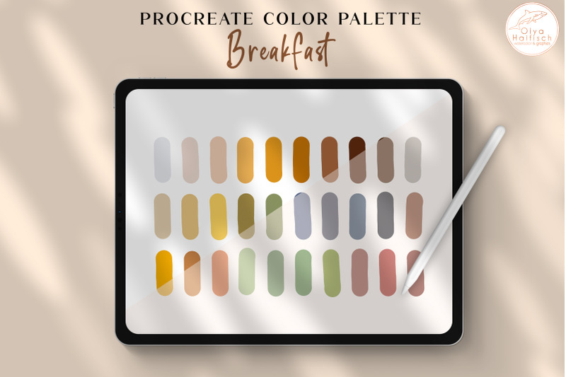 bright-procreate-color-palette-boho-color-swatches