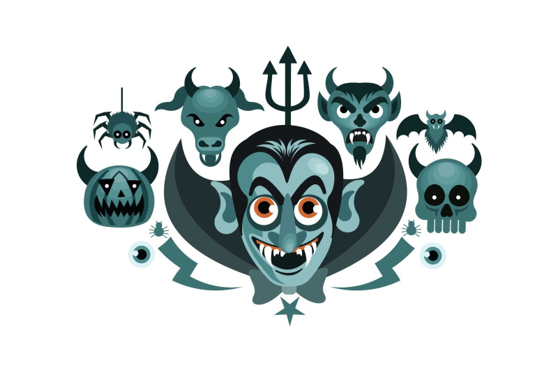 set-of-halloween-graphics-spooky-vector-illustration