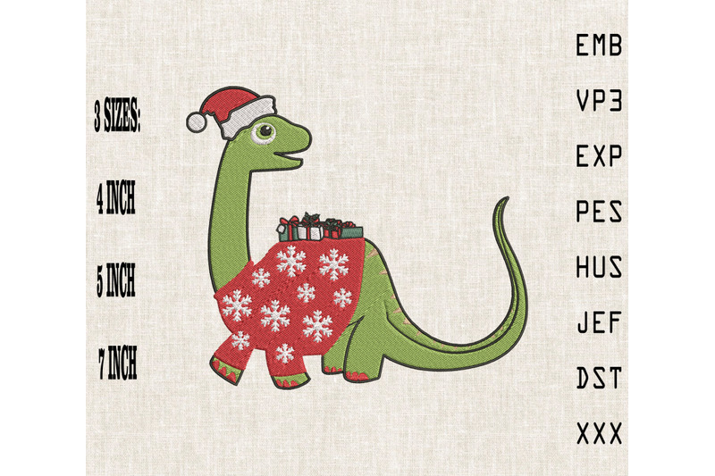 cute-dinosaur-in-christmas-sweater-embroidery