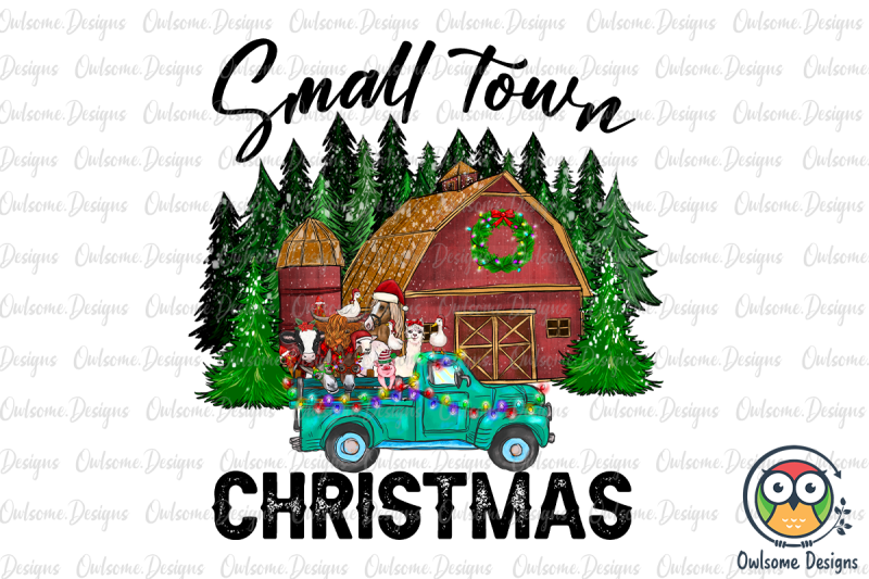 small-town-christmas-png-sublimation