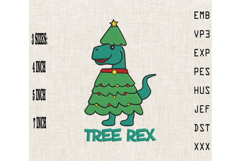 funny-tree-rex-t-rex-dinosaur-christmas-embroidery