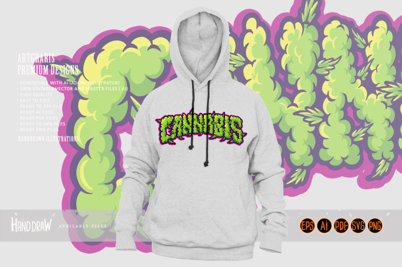 cannabis-lettering-word-smoke-effect-svg