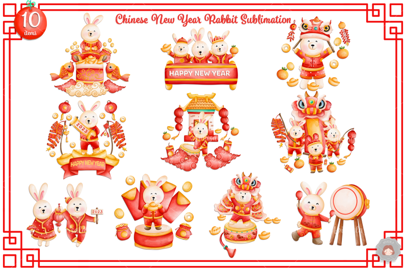 chinese-new-year-rabbit-sublimation-set-rabbit-zodiac-2023