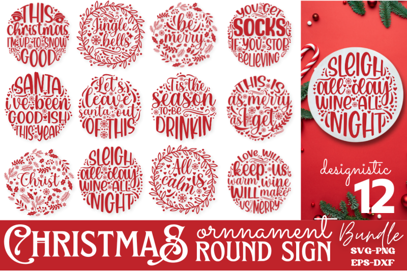 mega-christmas-round-sign-svg-bundle