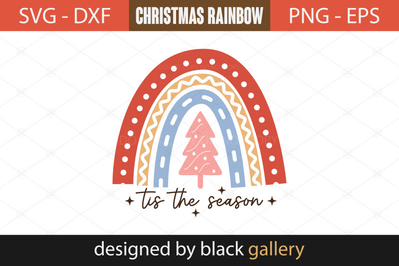 boho-christmas-rainbow-svg-bundle