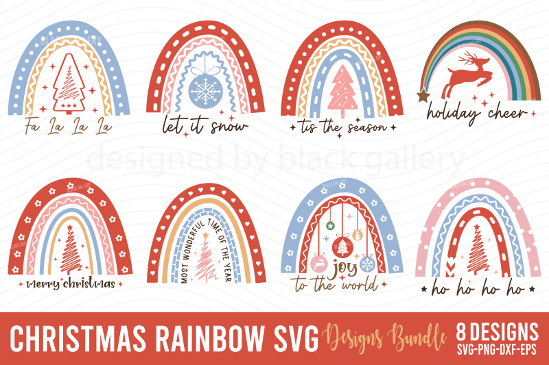 boho-christmas-rainbow-svg-bundle