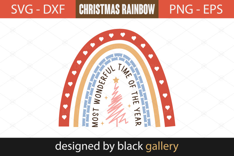 boho-christmas-rainbow-svg-bundle