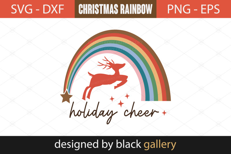 boho-christmas-rainbow-svg-bundle