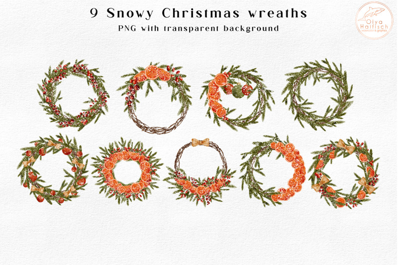 watercolor-christmas-wreaths-set-winter-frames-with-fir-branches-png