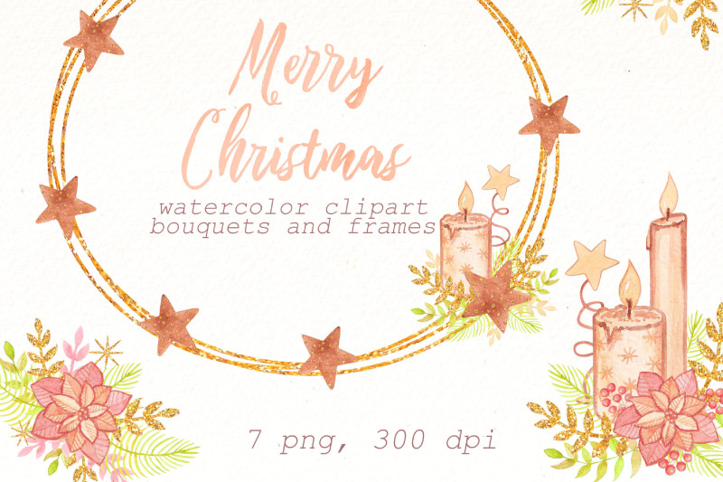 christmas-wreath-png-clipart-winter-pink-frame-png-clip-art