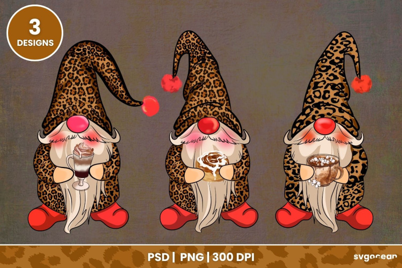 leopard-gnomes-sublimation-clipart-png-300-dpi