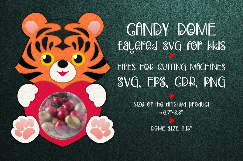 tiger-candy-dome-christmas-paper-craft-template