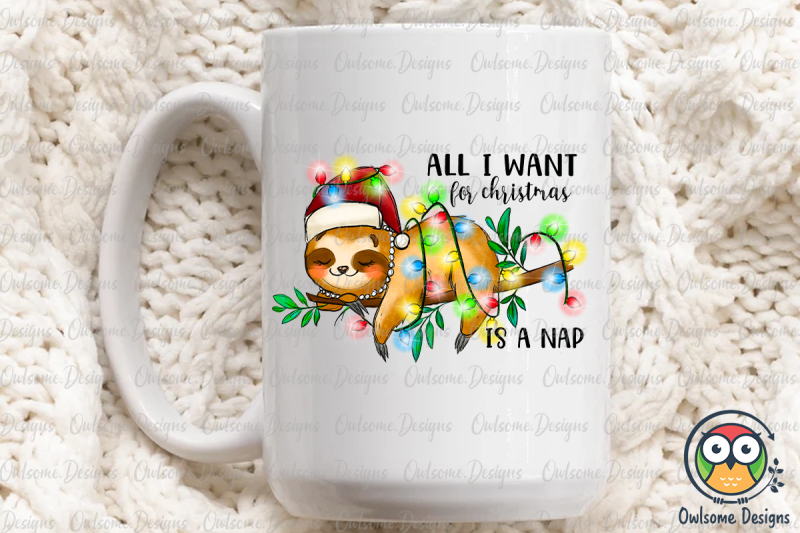 all-i-want-for-christmas-is-nap-png-sublimation