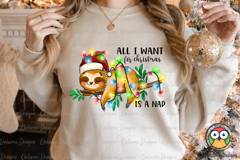 all-i-want-for-christmas-is-nap-png-sublimation