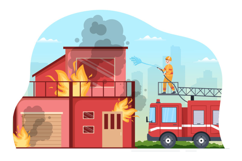 11-fire-department-or-firefighter-illustration