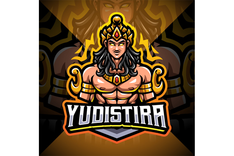 yudistira-esport-mascot-logo-design