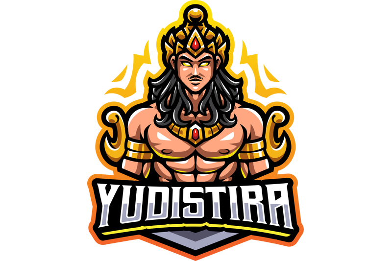 yudistira-esport-mascot-logo-design