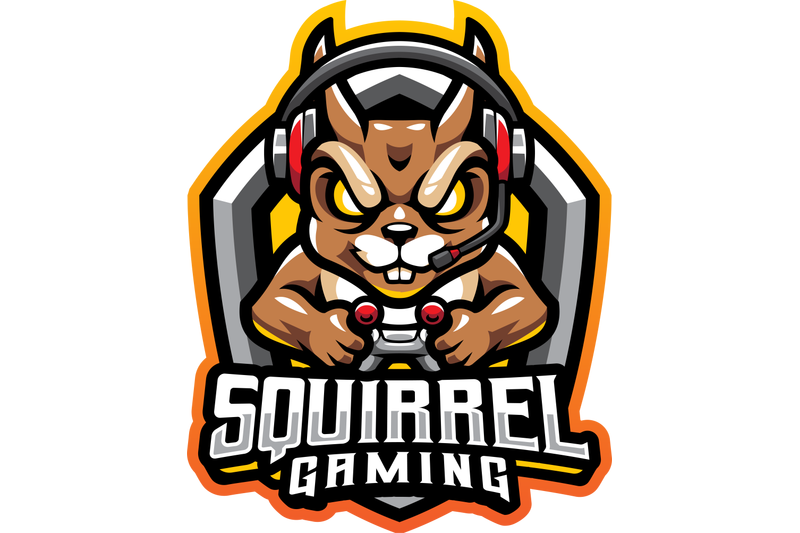 squirrel-gaming-esport-mascot-logo-design