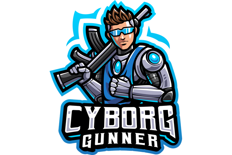 cyborg-gunners-esport-mascot-logo-design