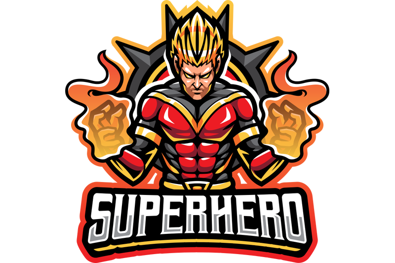 superhero-esport-mascot-logo-design