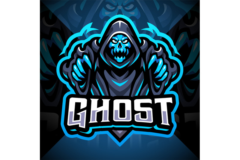 ghost-esport-mascot-logo-design