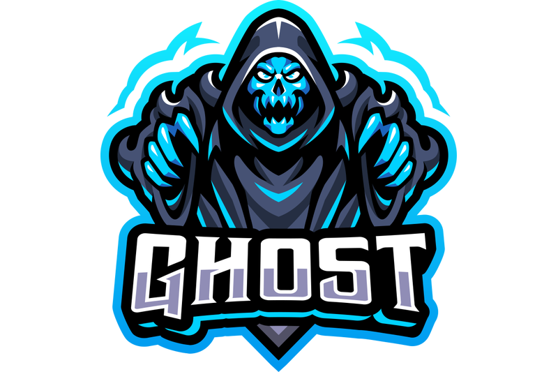 ghost-esport-mascot-logo-design