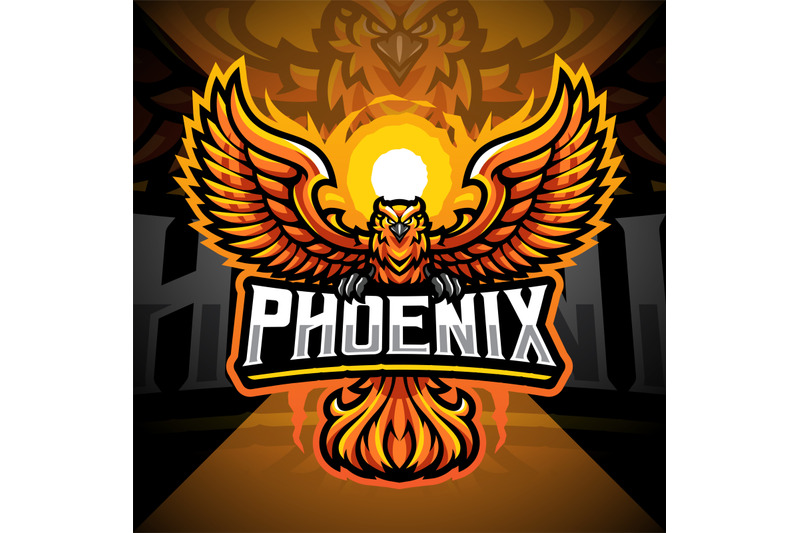 phoenix-esport-mascot-logo-design