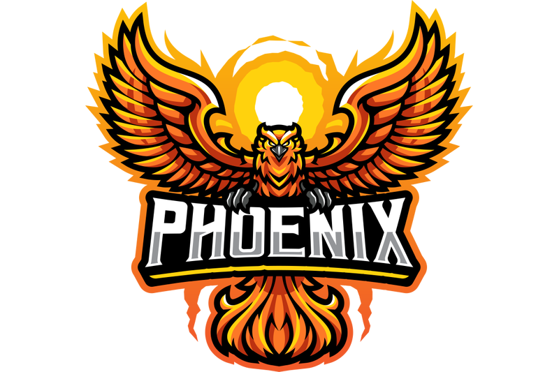 phoenix-esport-mascot-logo-design