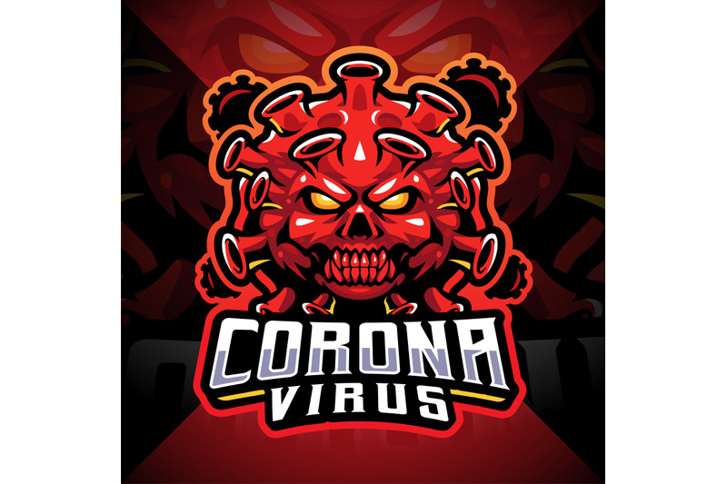 corona-virus-esport-mascot-logo-design