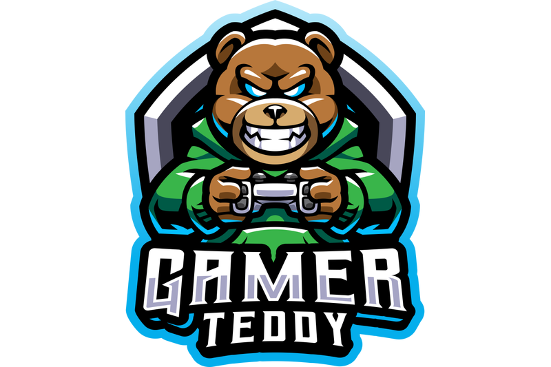 teddy-bear-gamer-esport-mascot-logo