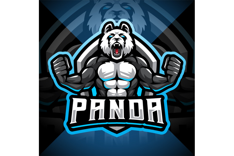 panda-fighter-esport-mascot-logo