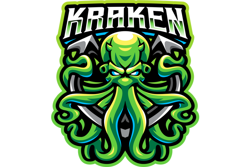 kraken-octopus-esport-mascot-logo-design