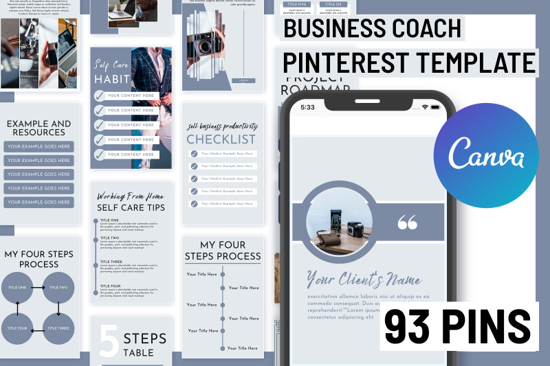 business-coach-pinterest-canva-pin-templates