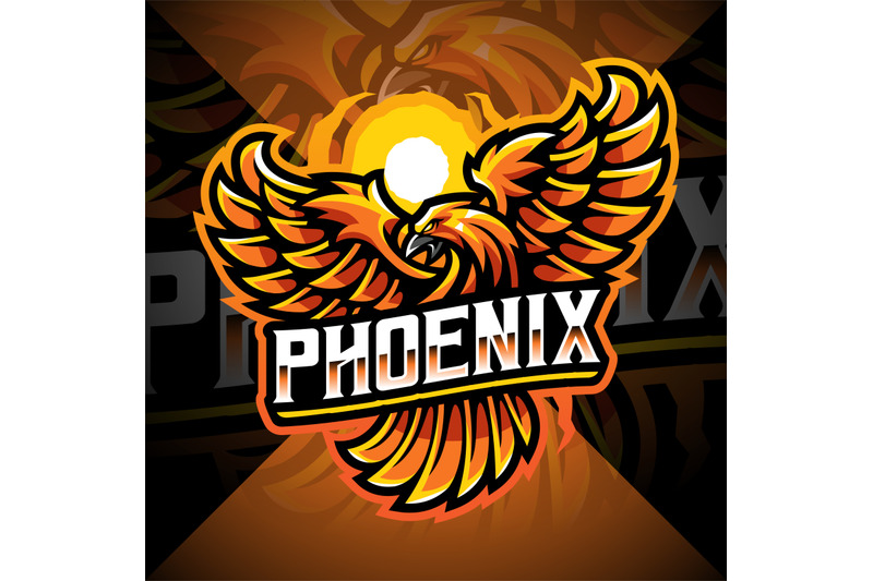 phoenix-esport-mascot-logo-design