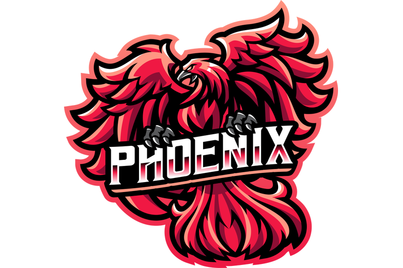 phoenix-esport-mascot-logo-design