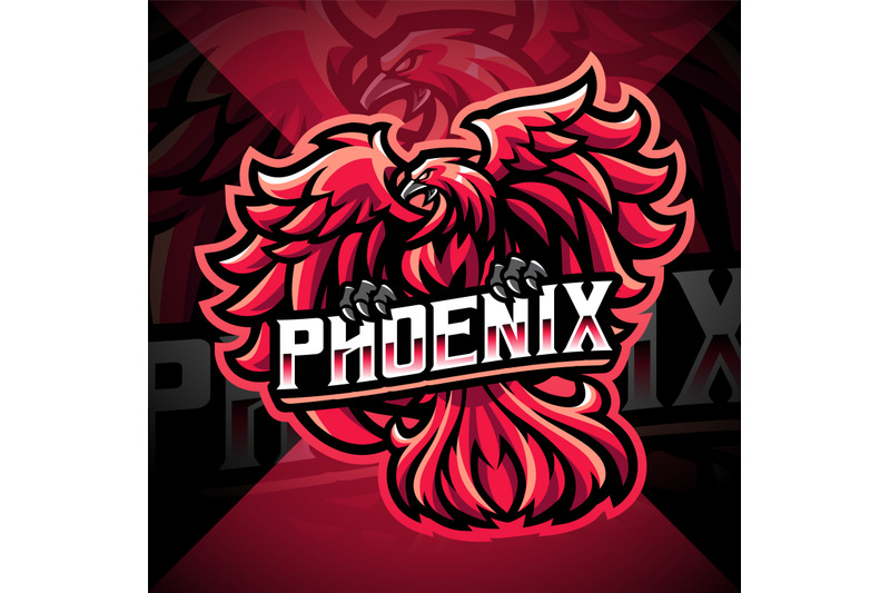 phoenix-esport-mascot-logo-design