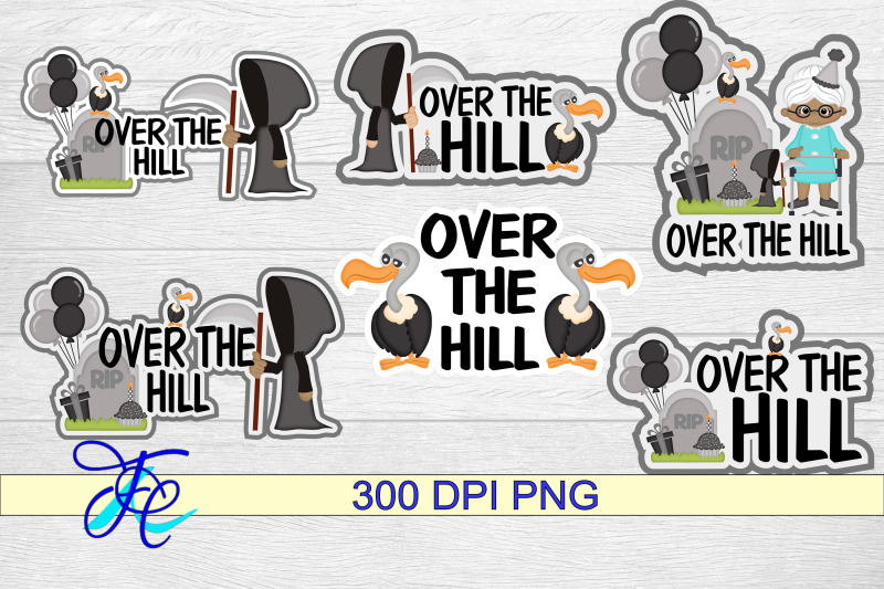 over-the-hill-woman-stickers-aa