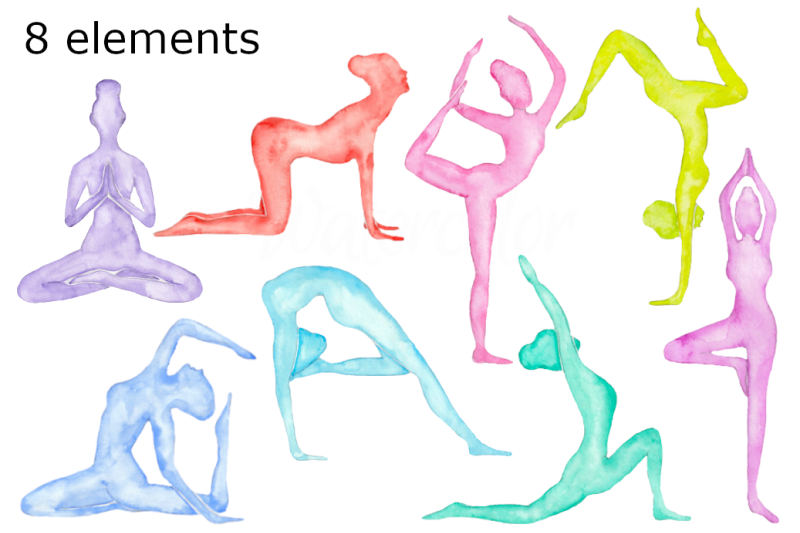 yoga-girls-watercolor-clipart