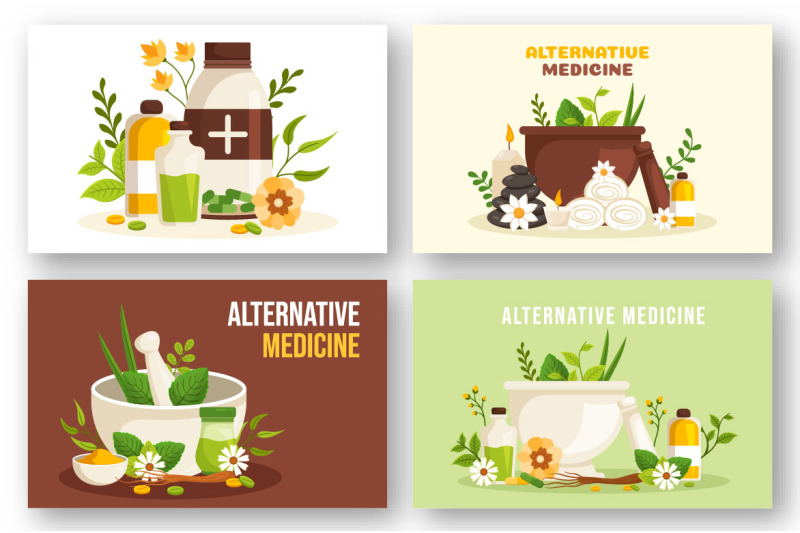 12-alternative-medicine-or-herbal-cure-illustration