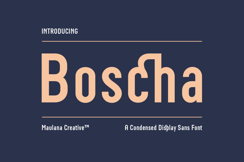 boscha-condensed-display-sans-font