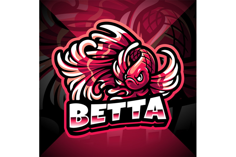 betta-fish-esport-mascot-logo