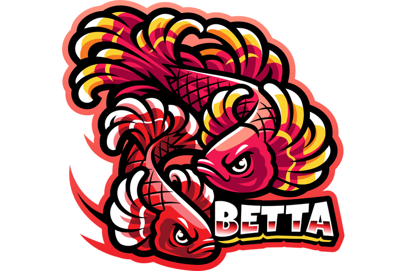 betta-fish-esport-mascot-logo