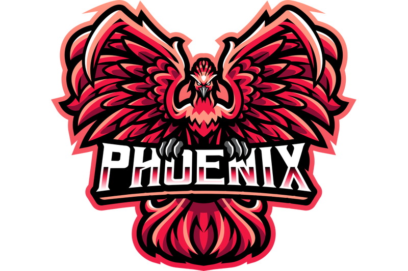 phoenix-esport-mascot-logo-design