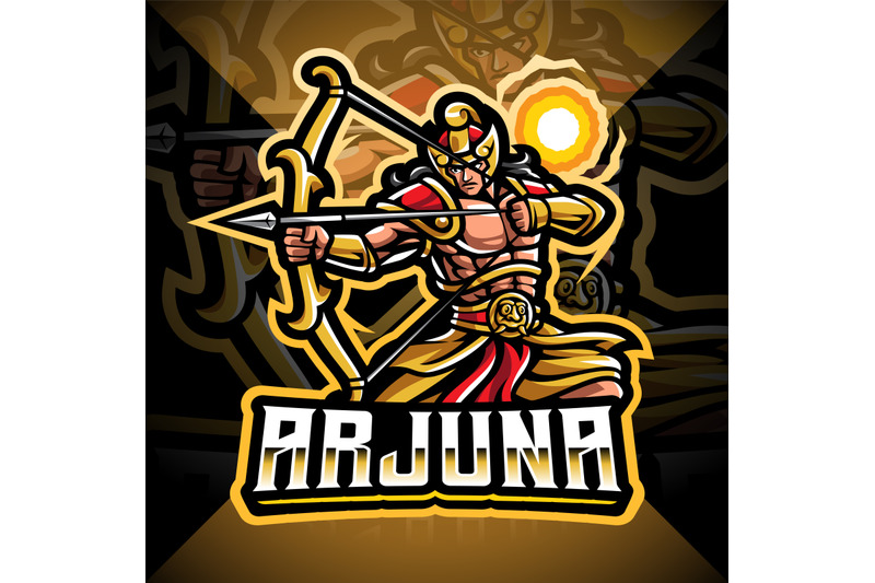 arjuna-archer-esport-mascot-logo-design