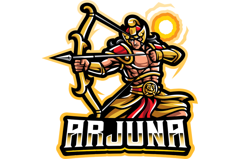 arjuna-archer-esport-mascot-logo-design