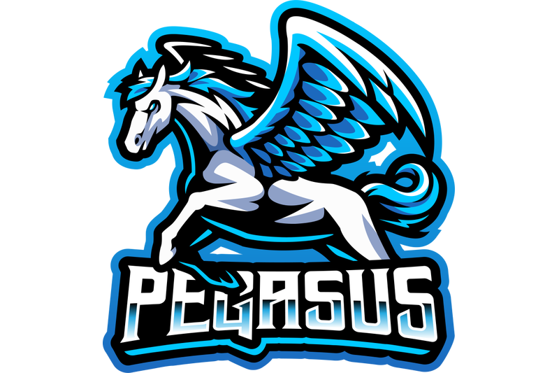 pegasus-esport-mascot-logo-design