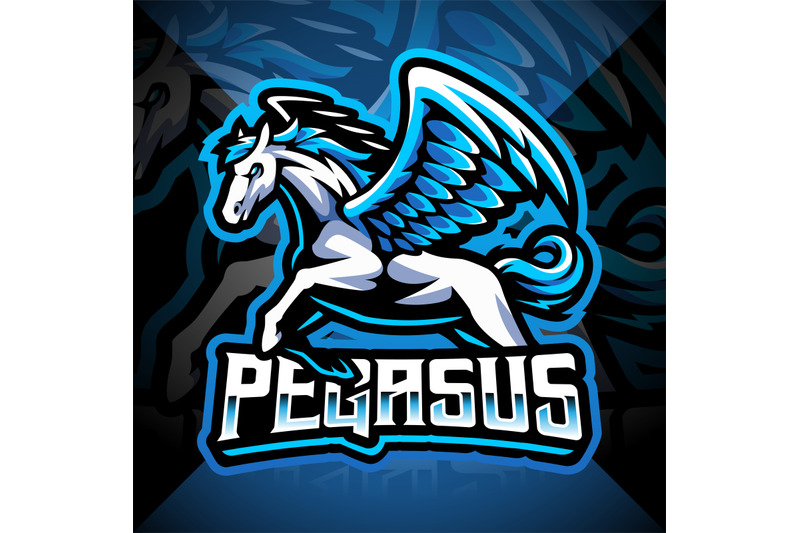 pegasus-esport-mascot-logo-design