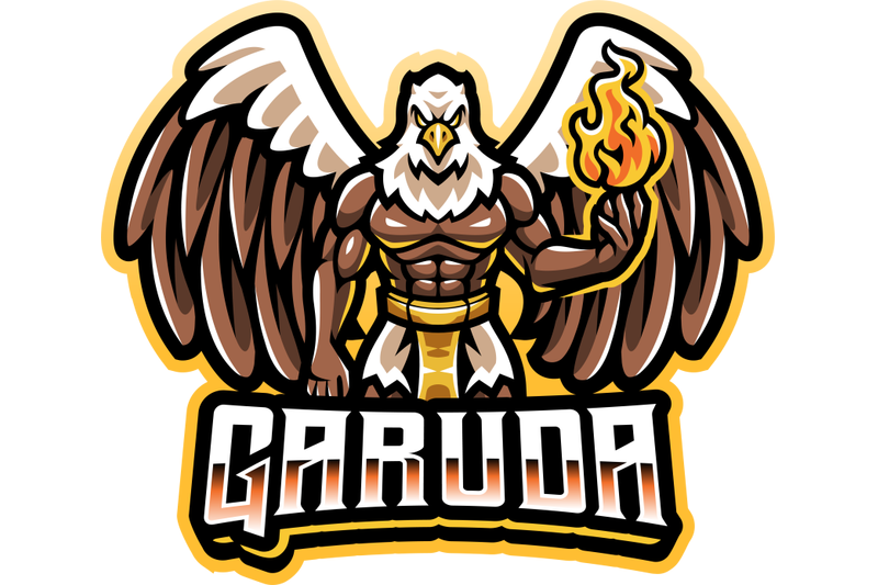 garuda-esport-mascot-logo-design