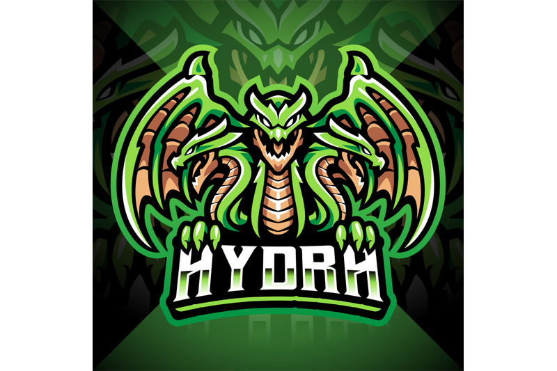 hydra-esport-mascot-logo-design