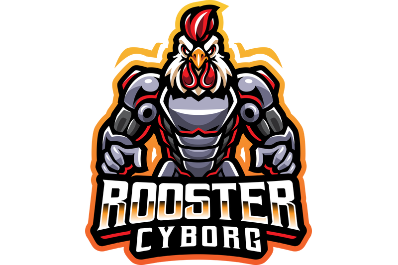 rooster-cyborg-mascot-logo-design